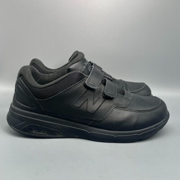 New Balance 813 Men\'s 8 Black Leather Athletic Shoes Lace-Up Walking Sneaker main image 10